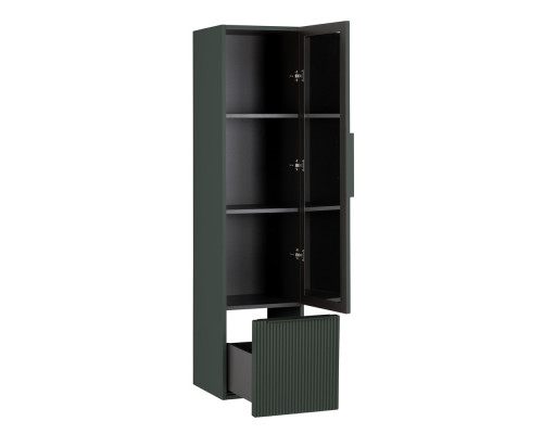 Колонна подвесная с распашной дверью с зеркалом внутри CEZARES PREMIUM PLISSE 55510 Verde opaco