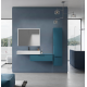 Колонна подвесная с распашной дверью с зеркалом внутри CEZARES PREMIUM 55503 Blu petrolio