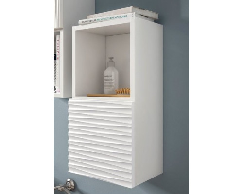 Подвесной шкафчик с одной верхней открытой полкой и распашной дверкой CEZARES BALI BAPN02.601