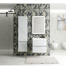 Шкаф подвесной Art&Max TECHNO 160 см Монти мрамор правый AM-Techno-1600-AC-SO-MR960-R