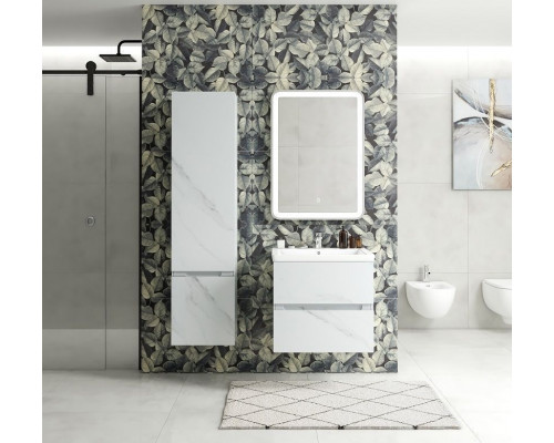 Шкаф подвесной Art&Max TECHNO 160 см Монти мрамор AM-Techno-1600-AC-SO-MR960-L левый