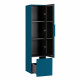 Колонна подвесная с распашной дверью с зеркалом внутри CEZARES PREMIUM 55503 Blu petrolio