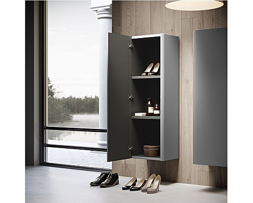 Колонна подвесная с одной распашной дверцей, реверсивная 35x43x130 CEZARES 55237 Grigio nuvola Колонна подвесная с одной распашной дверцей, реверсивная 35x43x130 CEZARES 55237 Grigio nuvola