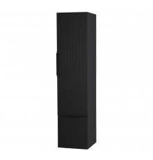 Колонна подвесная с распашной дверью с зеркалом внутри CEZARES PREMIUM PLISSE 55507 Nero opaco