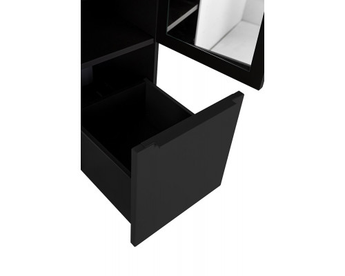 Колонна подвесная с распашной дверью с зеркалом внутри CEZARES PREMIUM 55502 Nero opaco