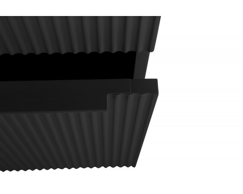 Колонна подвесная с распашной дверью с зеркалом внутри CEZARES PREMIUM PLISSE 55507 Nero opaco