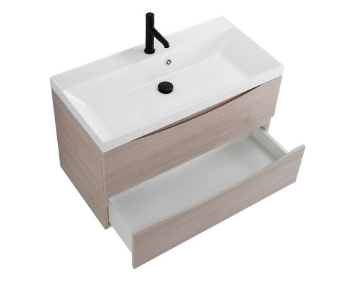 Тумба с раковиной подвесная BelBagno MARINO-800 Rovere Grigio, раковина белая  BB800/450-LV-MR-AST