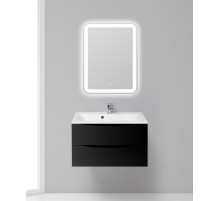 Тумба с раковиной подвесная BelBagno MARINO-800 Nero Lucido, раковина белая BB800/450-LV-MR-PR