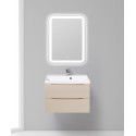 Тумба с раковиной подвесная BelBagno MARINO-700 Crema Opaco, раковина белая