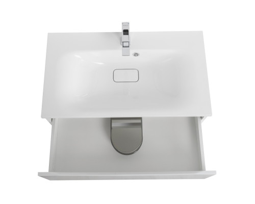 Тумба с раковиной подвесная BelBagno Marino-800, Bianco Lucido, раковина белая BB800/450-LV-MR-FT