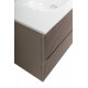 Тумба с раковиной подвесная 100 см, BelBagno UNO-1000-2C-SO-CO Бежевый матовый, раковина белая BB-8099-100