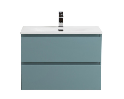 Тумба с раковиной подвесная BelBagno KRAFT-600-2C-SO-AO, 60 см, Голубой Матовый, раковина белая BB-8099-60