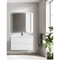 Мебель для ванной подвесная CEZARES DUET-N-800-2C-SO-AS-P Альпака Брашированная