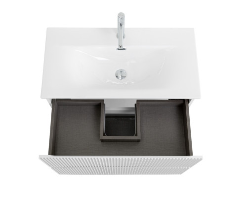 Тумба с раковиной подвесная 100 см, BelBagno UNO-MINI-1000-2C-SO-BO Белая матовая, раковина белая BB-8099-3-100