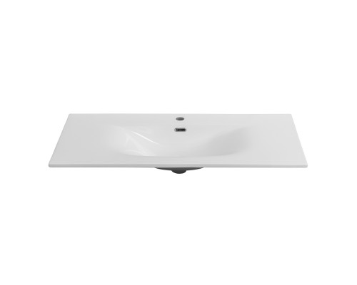 Тумба с раковиной подвесная 100 см, BelBagno UNO-1000-1C-SO-GSO Темно-Серый матовый, раковина белая BB-8099-100