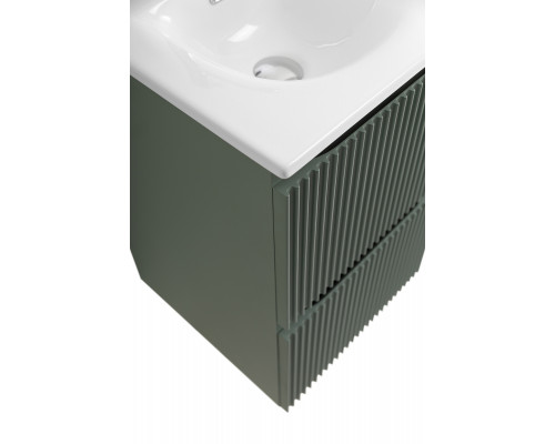 Тумба с раковиной подвесная 40 см, BelBagno UNO-MINI-400-2C-SO-VO Еловый матовый, раковина белая BB-8099-3-40