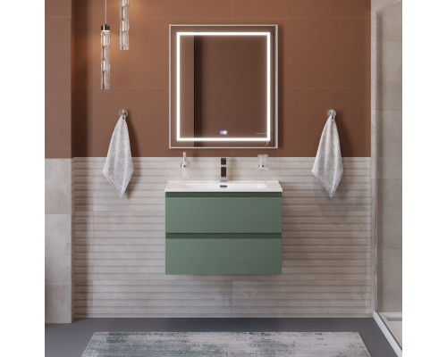 Тумба с раковиной подвесная BelBagno KRAFT-600-2C-SO-VO, 60 см, Еловый Матовый, раковина белая BB600ETL