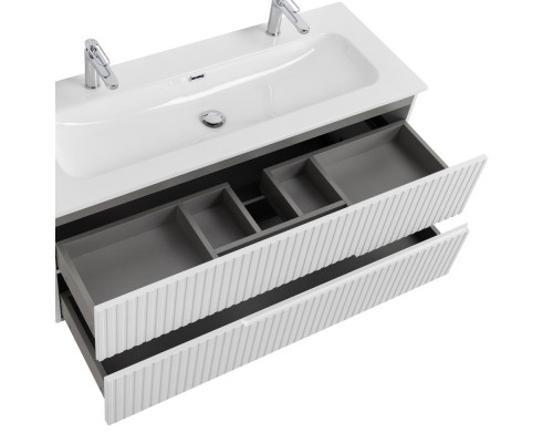 Мебель для ванной подвесная CEZARES DUET-N-1200-2C-SO-FBS-P Ясень белый Софт