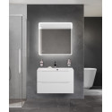 Тумба с раковиной подвесная BelBagno MARINO-800 Bianco Opaco, раковина белая BB800/450-LV-MR-FT