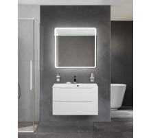 Тумба с раковиной подвесная BelBagno MARINO-800 Bianco Opaco, раковина белая BB800/450-LV-MR-FT