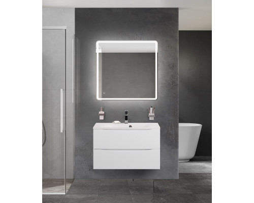 Тумба с раковиной подвесная BelBagno MARINO-800 Bianco Opaco, раковина белая BB800/450-LV-MR-FT