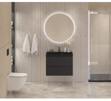 Тумба с раковиной подвесная BelBagno MARINO-700 Nero Lucido, раковина чёрная BB700/450-LV-ART-AST-NERO