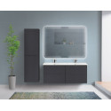 Мебель для ванной подвесная с четырьмя ящиками CEZARES DUET-N-1200-4C-SO-2-GR-P Grafito