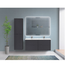 Мебель для ванной подвесная с четырьмя ящиками CEZARES DUET-N-1200-4C-SO-2-GR-P Grafito