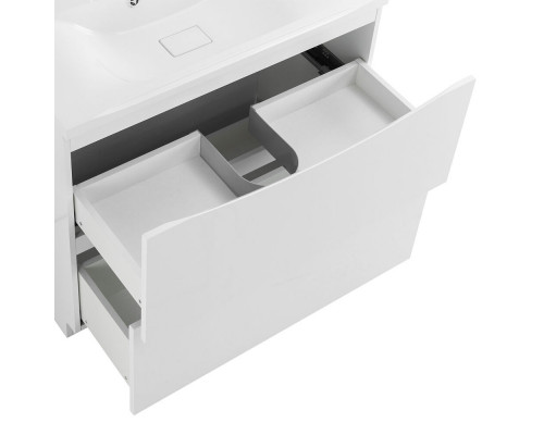 Тумба с раковиной напольная BelBagno MARINO-800 Bianco Lucido, раковина белая BB800/450-LV-MR-PR