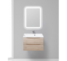 Тумба с раковиной подвесная BelBagno MARINO-700 Rovere Grigio, раковина белая