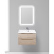 Тумба с раковиной подвесная BelBagno MARINO-700 Rovere Grigio, раковина белая