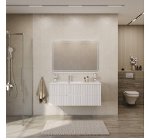 Мебель для ванной подвесная левосторонняя CEZARES DUET-N-1200-2C-SO-BL-L Bianco Lucido эмаль