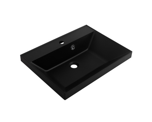 Тумба с раковиной подвесная BelBagno MARINO-600 Rovere Nature, раковина черная BB600/450-LV-ART-AST-NERO