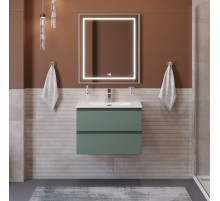 Тумба с раковиной подвесная BelBagno KRAFT-700-2C-SO-VO, 70 см, Еловый Матовый, раковина белая BB-8099-70