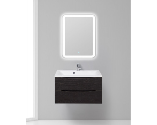 Тумба с раковиной подвесная BelBagno MARINO-800 Rovere Cioccolato Amaro, раковина  BB800/450-LV-MR-PR