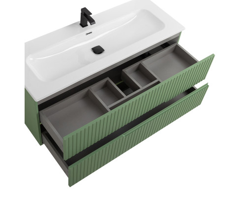 Мебель для ванной подвесная CEZARES DUET-N-1200-2C-SO-PS-P Фисташковый Софт