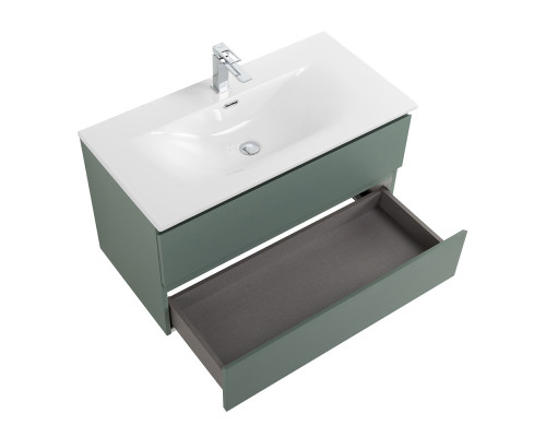 Тумба с раковиной подвесная BelBagno KRAFT-900-2C-SO-VO, 90 см, Еловый Матовый, раковина белая BB-8099-90