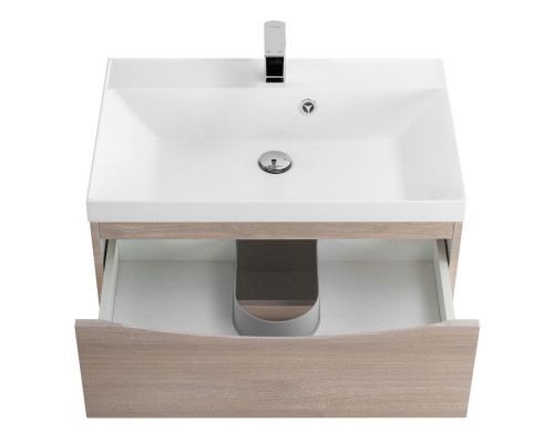 Тумба с раковиной BelBagno MARINO-600 Rovere Grigio, раковина белая