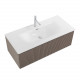 Тумба с раковиной подвесная 100 см, BelBagno UNO-1000-1C-SO-CO Бежевый матовый, раковина белая BB-8099-100