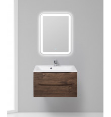 Тумба с раковиной подвесная BelBagno MARINO-800 Rovere Moro, раковина белая BB800/450-LV-MR-AST