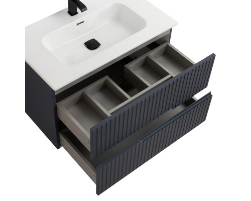 Мебель для ванной подвесная CEZARES DUET-N-800-2C-SO-GR-P Grafito