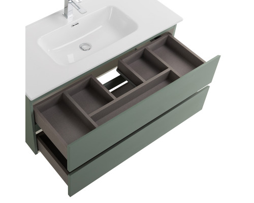 Тумба с раковиной подвесная BelBagno KRAFT-1000-2C-SO-VO, 100 см, Еловый Матовый, раковина белая BB1000ETL