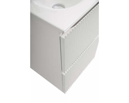 Тумба с раковиной подвесная 40 см, BelBagno UNO-MINI-400-2C-SO-BO Белая матовая, раковина белая BB-8099-3-40