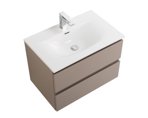 Тумба с раковиной подвесная BelBagno KRAFT-700-2C-SO-CO, 70 см, Бежевый Матовый, раковина белая BB-8099-70