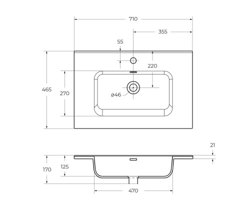 Тумба с раковиной подвесная BelBagno KRAFT-700-2C-SO-GSO, 70 см, Темно-Серый Матовый, раковина белая BB700ETL