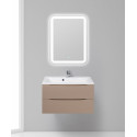 Тумба с раковиной подвесная BelBagno MARINO-800 Capucino Lucido, раковина белая BB800/450-LV-MR-AST