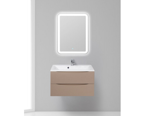 Тумба с раковиной подвесная BelBagno MARINO-800 Capucino Lucido, раковина белая BB800/450-LV-MR-AST