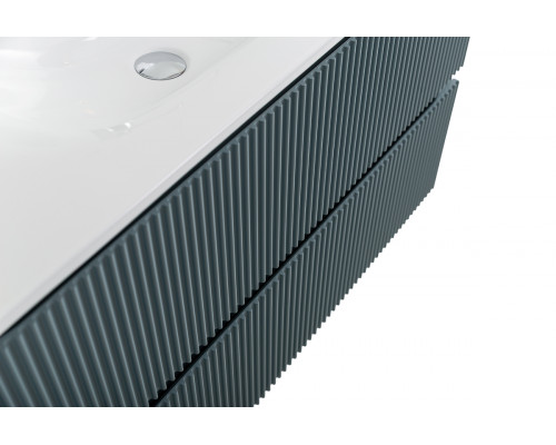 Тумба с раковиной подвесная 120 см, BelBagno UNO-1200-2C-SO-AO Голубой матовый, раковина белая BB-8099-120