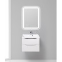 Тумба с раковиной подвесная BelBagno MARINO-600 Bianco Opaco, раковина белая