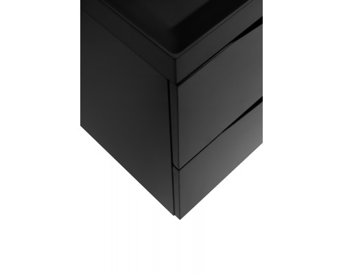 Тумба с раковиной подвесная BelBagno MARINO-800 Nero Lucido, раковина черная BB800/450-LV-ART-AST-NERO